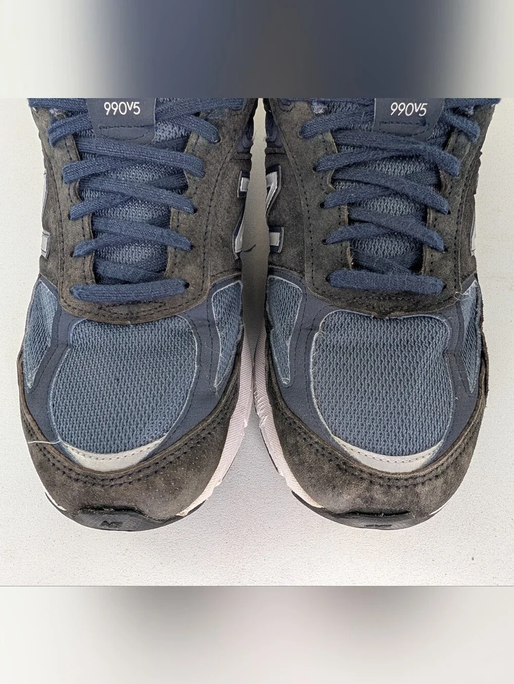 New Balance 990v5 Walking Shoes Mens Size 12 D M990NV5 Blue Gray Sneakers USA
